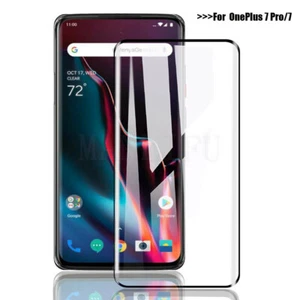6D Full Cover Tempered Glass For OnePlus 7 Pro Screen Protector Protective Film - Picture 1 of 12