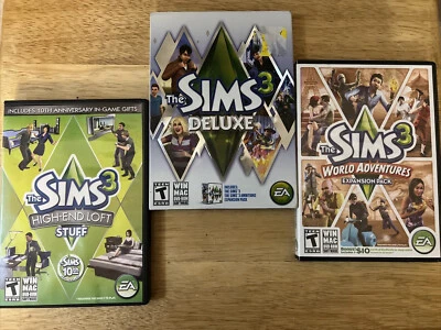 The Sims 3 PC Games Highend loft, Delux,World Adventures/ In good condition - Image 1 of 4