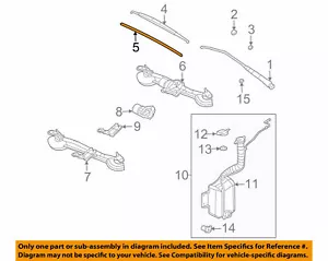 ( 1 ) GENUINE GM SATURN 22715490 Front Wiper Blade 2 Insert Set 2003-2007 Ion - Foto 1 di 2