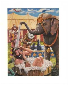 Emmett Kelly tole de papel payaso y elefante 3D decoupage kit artesanal 8x10 pulgadas 13 - Imagen 1 de 1