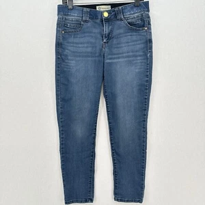 Democracy Jeans Womens 8 Ab Technology Ankle Skimmer Blue Denim Tummy Control - Picture 1 of 12