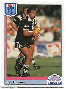 1992 NSW Rugby League REGINA Base Card (10) Joe THOMAS Western Suburbs - Bild 1 von 1