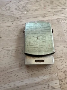 US-Militär Ausgabe Silber Gürtelschnalle Befestigung am Ameisengürtel, U.S. Gestempelt - Bild 1 von 11