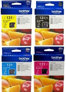 GENUINE Brother LC131 Value Pack LC131BK LC131C LC131M LC131Y Ink Cartridge - Bild 1 von 6