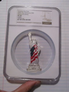 2022 Solomon Islands $5 2oz Statue of Liberty NGC PL69 (ONL) - Picture 1 of 2