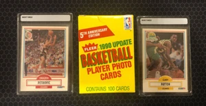 1990-91 Fleer Basketball Update Set - Payton / Petrovic Rookies SHOWN - Picture 1 of 3