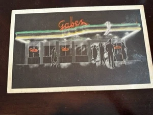 Vintage 1930er-40er Jahre Gabes Owensboro KY Restaurant Menü TX - Bild 1 von 4