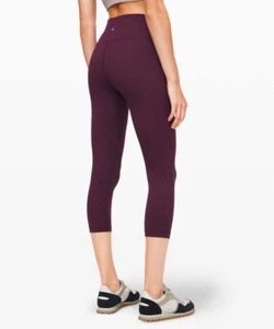 Lululemon Wunder Under Crop (High-Rise) *Full-On Luxtreme 21" size 18 - Picture 1 of 10