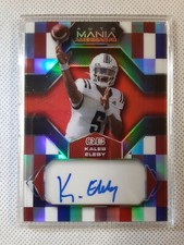 2022 Wild Card Auto Mania Kaleb Eleby /35 American FB Encased 