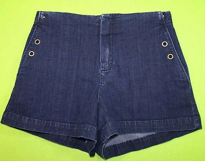 Pantalones cortos vaqueros elásticos elásticos azul oscuro Fossil talla 26 para mujer MG51 Foto 1 de 3