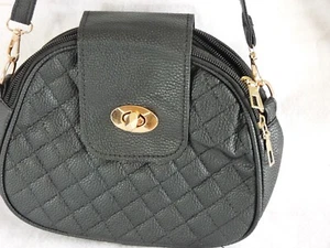 Borsa a tracolla nera borsa chic tracolla rimovibile tracolla regolabile nuova senza etichette - Foto 1 di 10