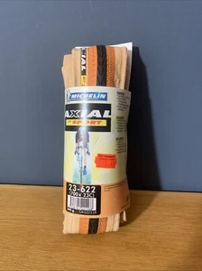 NOS Michelin Axial Sport 700x23c Folding Clincher Road Racing Bike Tyre Orange - Picture 1 of 3