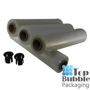 Clear 25um Cast Stretch Film - 4 Rolls Pallet Wrap Shrink SYDNEY FREE SHIPPING - Picture 1 of 2