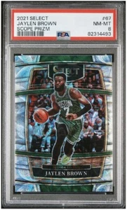 2021 Panini Select #67 Jaylen Brown (Scope Prizm) PSA 8 - Picture 1 of 2