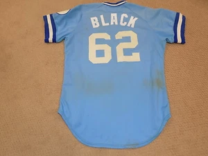 Bud Black Game Worn Rookie Jersey 1982 Kansas City Royals Rockies - Picture 1 of 6