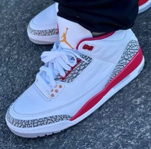Air Jordan 3 Retro Mid “Cardinal Red” - Men’s Size 9.5 - Picture 1 of 24