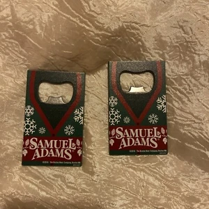 Samuel Sam Adams Winter Credit Card Bottle Opener Pewter Two (2) Pack New & F/S - Picture 1 of 1