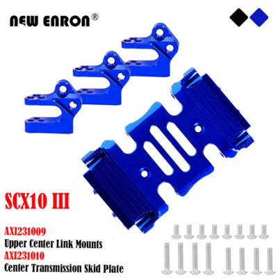 Upper Center Link Mounts Skid Plate AXI231010 AXI231009 for RC Axial SCX10 III - Image 1 of 4