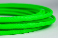 5 meter Shakmods Round 4 mm High Density UV Green Braided Expandable Sleeving UK