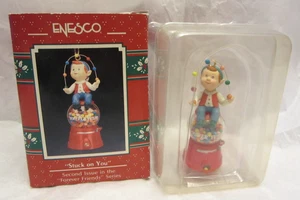 VTG Enesco Stuck on You 1990 "Forever Friends" Series in Box - Picture 1 of 4