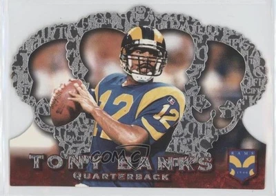 1996 Pacific Crown Royale Silver Tony Banks #CR-19 Rookie RC - Image 1 of 2