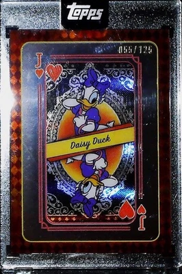 2025 TOPPS DISNEY MINT #QH 16 DAISY DUCK ENCASED PLAYING CARD/125 SSP - Image 1 of 2