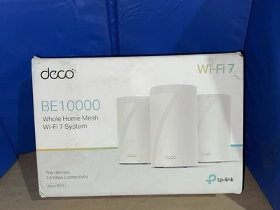 # TP-Link Deco BE63 BE10000 Tri-Band WiFi 7 Mesh System 2.5GbpsPorts 3 Pack - Image 1 of 4