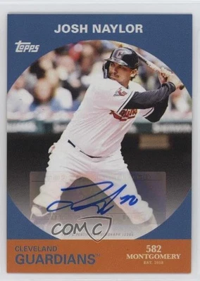 2022 Topps 582 Montgomery Club Set 5 Auto Josh Naylor #3A Auto - Image 1 of 2