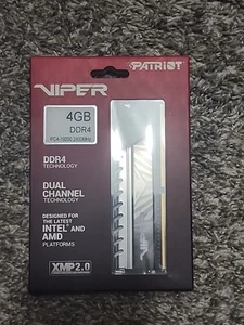 Patriot Viper Elite PVE44G240C6GY PE000535  DDR4 4GB 2400MHz Black/Grey Memory - - Picture 1 of 4