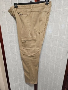 Karl Lagerfeld Herren braune Cargohose Denim Streifen Taschen Gr. 34 - Bild 1 von 17