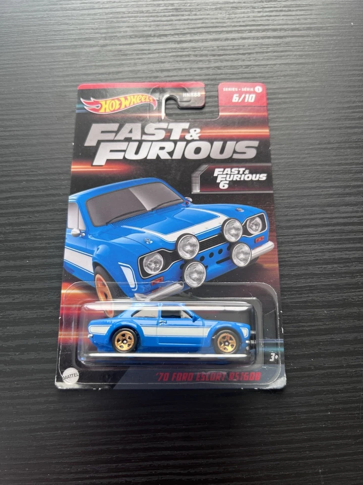 Hot Wheels '70 Ford Escort RS1600 Blue Fast and Furious 6 #6 - Image 1 of 1