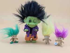 Halloween One Eyed Frankenstein 5" Russ Troll Doll & Smaller Pencil Toppers - Picture 1 of 8