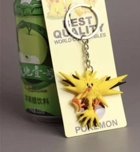 Pokemon Zapdos Keychain Anime Animation Cartoon Cosplay Toy - Picture 1 of 3