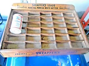 30er Jahre - Sheaffer Bleiradierer Holz Ladentheke Vitrine - Bild 1 von 7