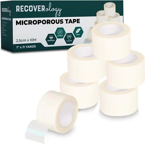 Microporous Surgical Tape 2.5Cm X 10M - 6 Rolls Micropore Surgical Tape - Medica - Picture 1 of 7