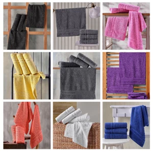 4x Hotel Quality Premium Bath Towels 100% Pure Cotton 500GSM Luxury Soft Towels - Picture 1 of 12