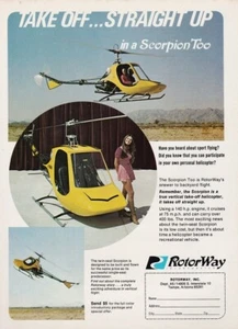 1972 RotorWay Scorpion Too Helicopter Aircraft ad 9/15/2022d - Picture 1 of 1