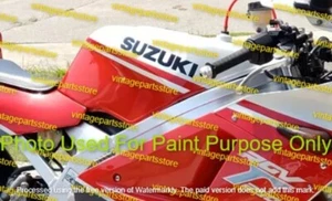 Suzuki RGV250 VJ21 1988-1989 White & Red Painted Aluminium Petrol Tank /FIT FOR - Picture 1 of 3