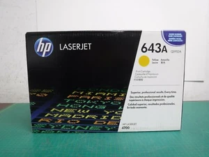 NEW HP Genuine 643A Yellow Toner Q5952A OEM Original Laserjet 4700 - Picture 1 of 4