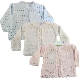 Premature Baby Cardigans-3-5 lbs & 5-8 lbs-Knitted Baby Cardigans-Preemie Baby - Picture 1 of 10