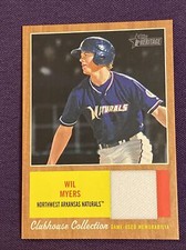 WIL MYERS - 2011 TOPPS HERITAGE MINORS CLUBHOUSE COLLECTION JERSEY RELIC RC