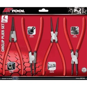 PK TOOL Circlip Pliers Set Internal External Bent Straight Snap Ring Remove Tool - Picture 1 of 6