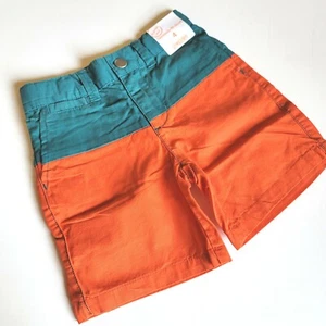 Gymboree Boys sz 4 Bright and Beachy Colorblock Shorts orange NWT Vintage 2011 - Picture 1 of 2