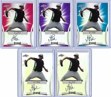 2017 Foglia Metallo Schizzi A. J. Puk Rosso Prismatic Auto 5/5 A's Top Prospect