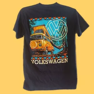 Volkswagen Camping VW Bus T Shirt Unisex M Euro Cars Gearheads Hammock Logo - Picture 1 of 3