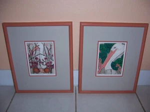 2 Margaret Albritton Signed Framed Prints - Florida Birds #1 of 100 - Picture 1 of 7