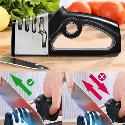 4 in1 Messerschärfer Küchenschleifer Diamantmesser für scharfe Scheren Werkzeug - Bild 1 von 4
