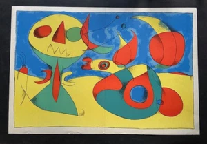 Litografía Original de Joan Miró de "Derrière le mirror - Miró Artigas" - Imagen 1 de 8