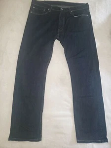 Levi's 513 Mens Jeans Size 36X30 Blue Denim Dark Wash Straight Leg  - Picture 1 of 8