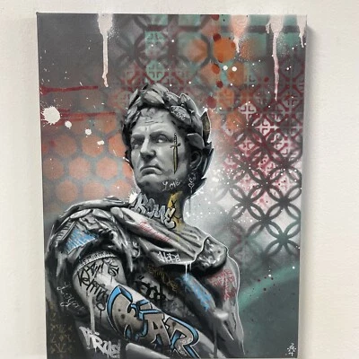 Julius Caeser WAR Street Art Edition Painting Tattoo Art graffiti Art Street Art - Image 1 of 4